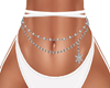 SILV SNOWFLK BELLY CHAIN