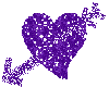 Purple Glitter Heart.