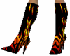 Flaming Hot Knee Boots