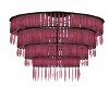 Rose colored chandelier