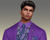 (7K)PurpleFloralVestSuit
