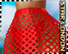 Fishnet Skirt Red