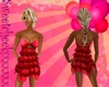 #Red party dress