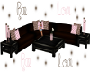 *Rae* Pink & Brown Couch