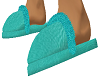 slippers teal