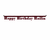 Hailin Birthday Banner