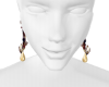 flora earrings gold