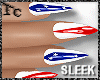 USA Sleek Patriot Nails