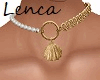 Gold summer necklace