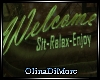 (OD) welcome sign