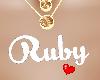 Collar Ruby Fem Oro