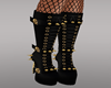 Gold Black Armor Boots