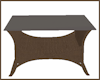 Brown Wicker Table