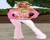 Pink belted Pants