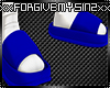 M- Blue Slides W/ Socks