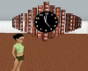 Animated wall clock