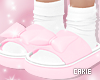 Pink Slippers + Socks