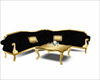 black & gold couch