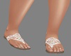 !R! White Pearl Sandals