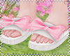 w. Pink Bow Slides