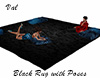 Black Rug with Poses