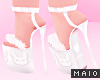 🅜LOVE: white heels