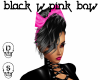 Black , w pink bow