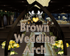 Brown Wood Wedding Arch