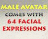 [CM] Male Avi + 64 Faces