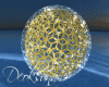 Golden glowing sphere