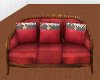 Bamboo & Red Sofa