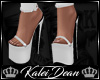 ♔K Tease Heels White