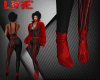 LINE boots red