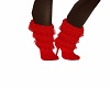 red fur boot