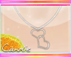 hearts w-gold necklace