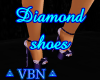 Diamond shoes purple