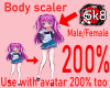 200% Tall BodyScaler F/M