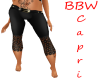 BBW Black Belted Capri's