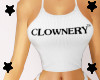 White Clownery Top