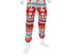xmas blue red pants