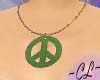 Peace Necklace - Green