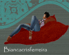 red cushion almofada