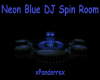 Neon Blue DJ Spin