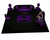 [L]Purple/Blk Chair Set