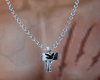 lzM Playboy Key Necklace