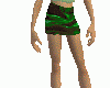 green velvet skirt
