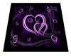 Purple Hearts Rug