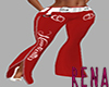 Womens Red Flares