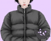 ☽ Puffer Jacket Purple