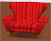 red stripe chair